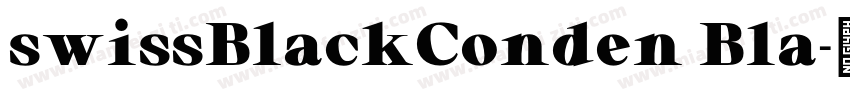 swissBlackConden Bla字体转换